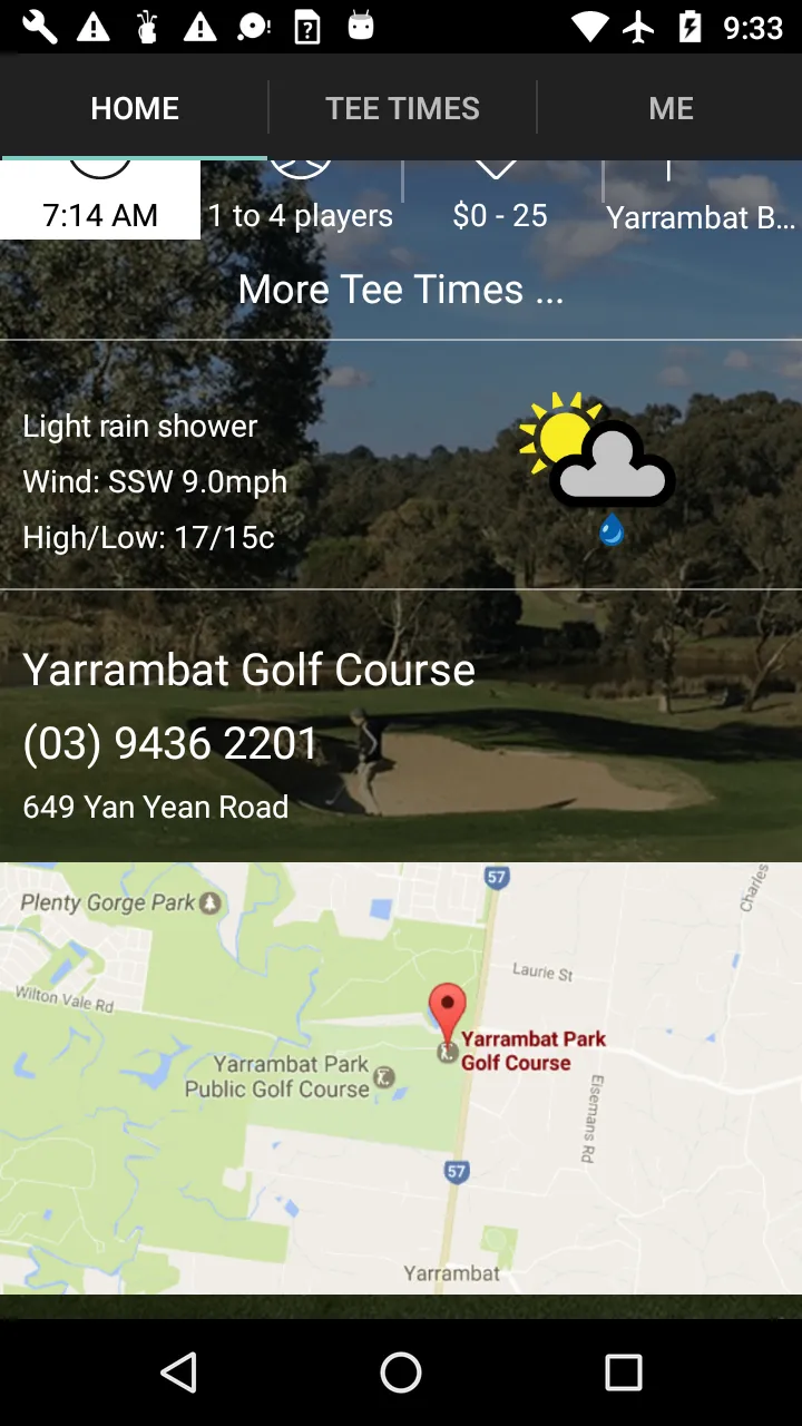 Yarrambat Golf Tee Times | Indus Appstore | Screenshot