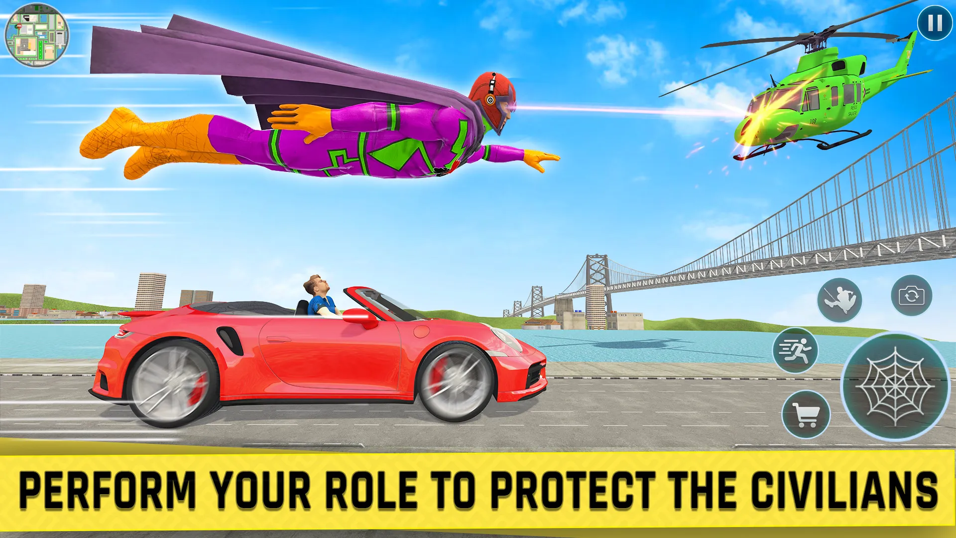 Rope Spider Hero – Crime City | Indus Appstore | Screenshot