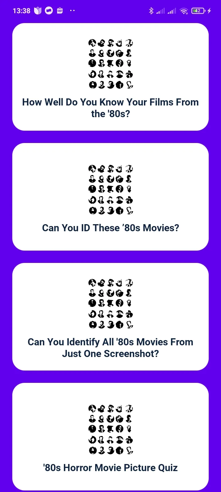 Classic Movie Quiz (80's) | Indus Appstore | Screenshot