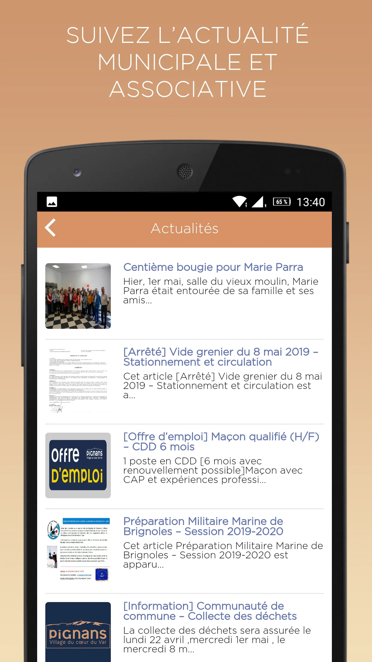 Ville de Pignans | Indus Appstore | Screenshot