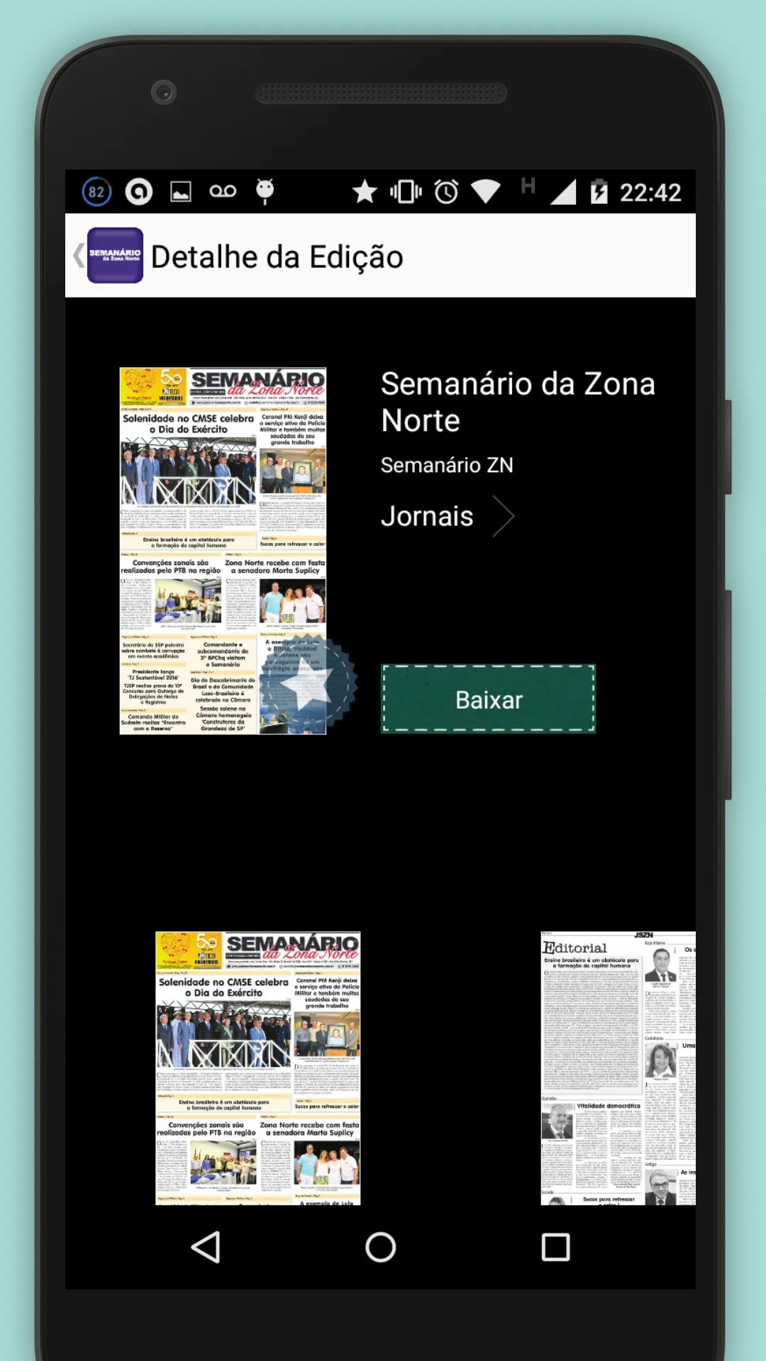 Jornal Semanário da Zona Norte | Indus Appstore | Screenshot