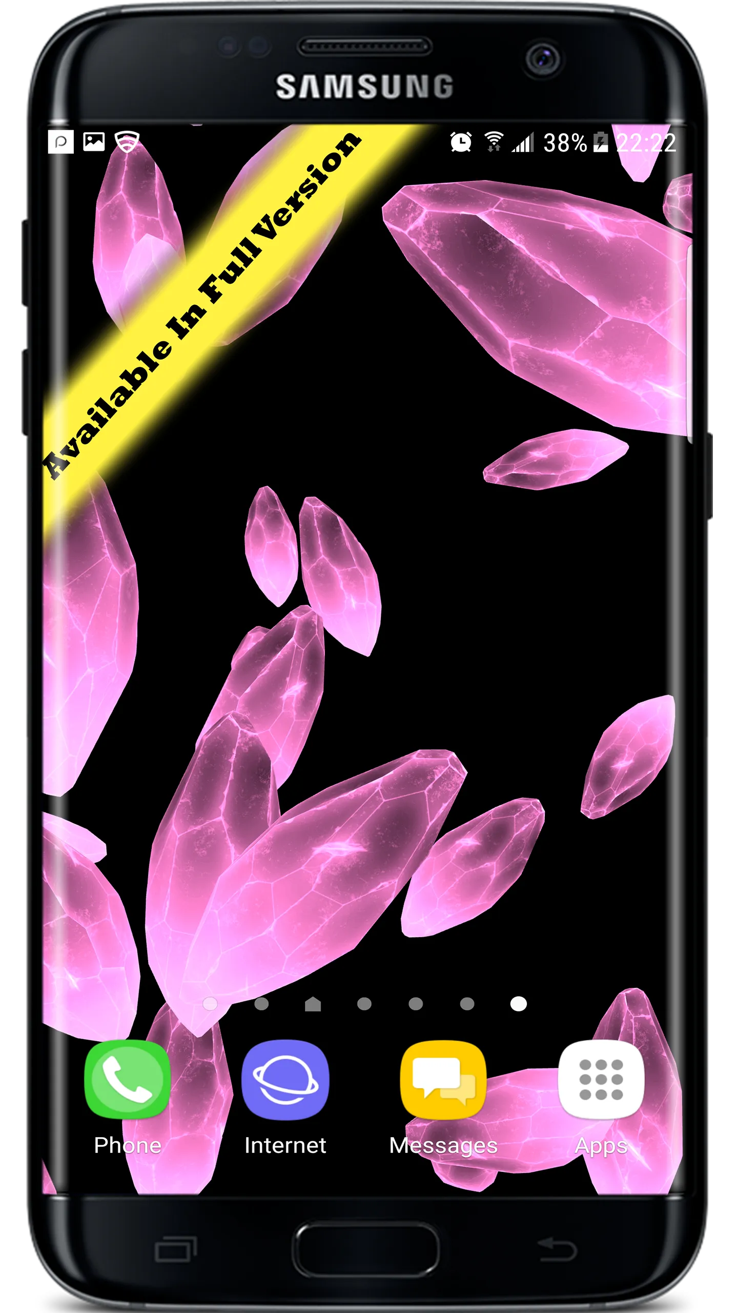 3D Crystals Particles Live Wal | Indus Appstore | Screenshot