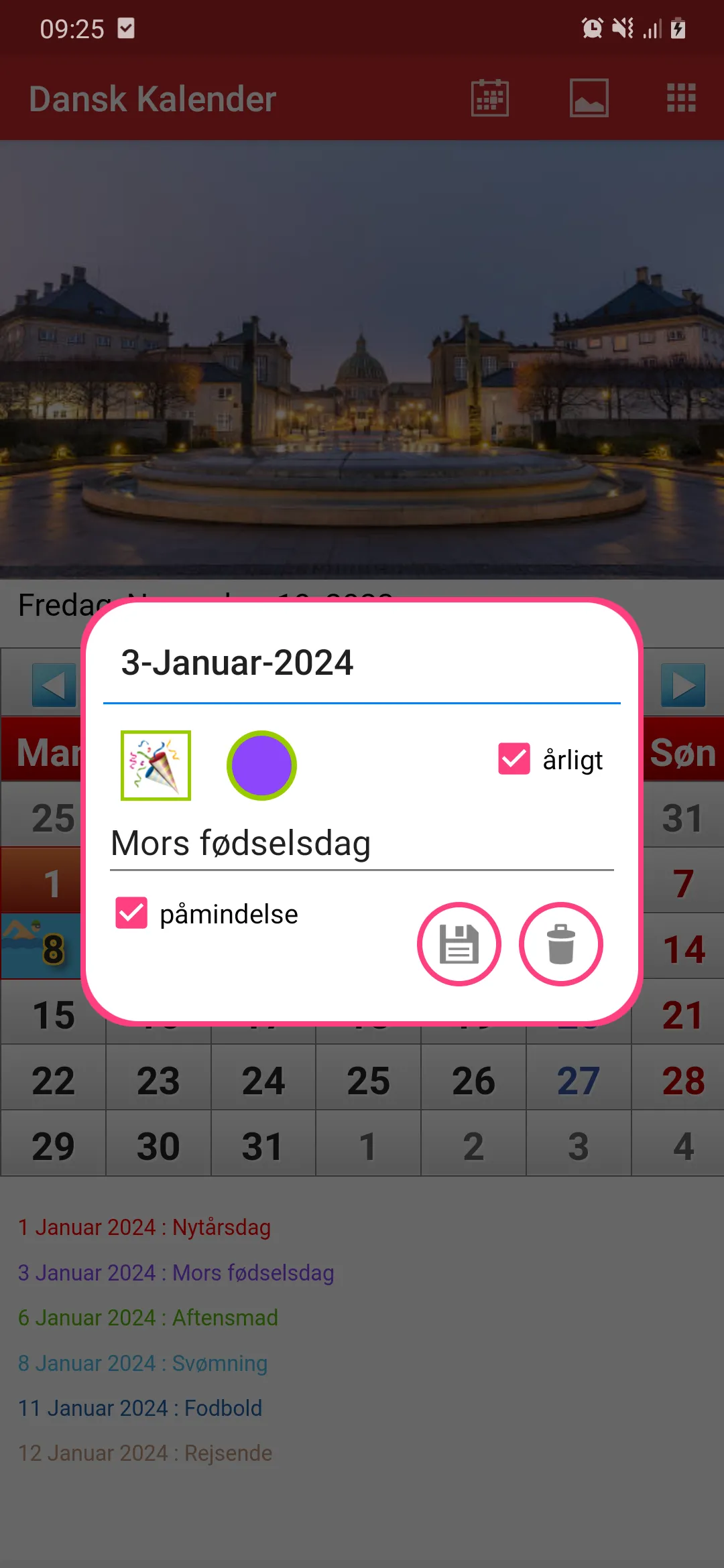 Dansk Kalender 2024 | Indus Appstore | Screenshot