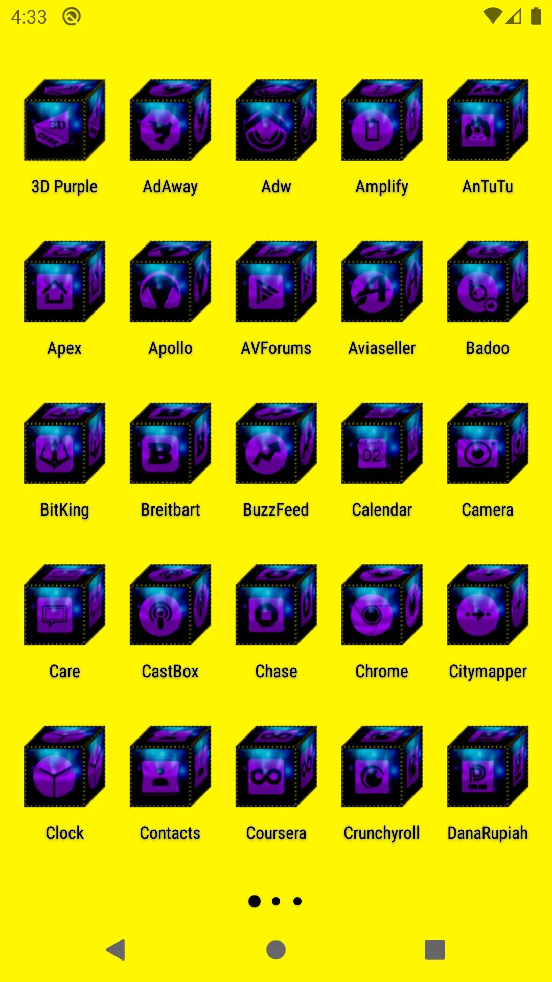 3D Purple Icon Pack | Indus Appstore | Screenshot