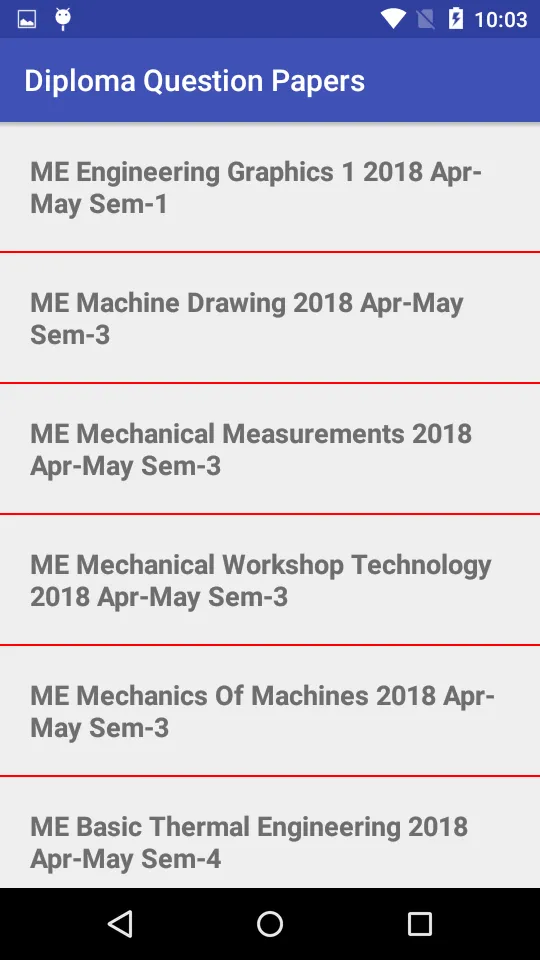 Diploma Question Paper App | Indus Appstore | Screenshot