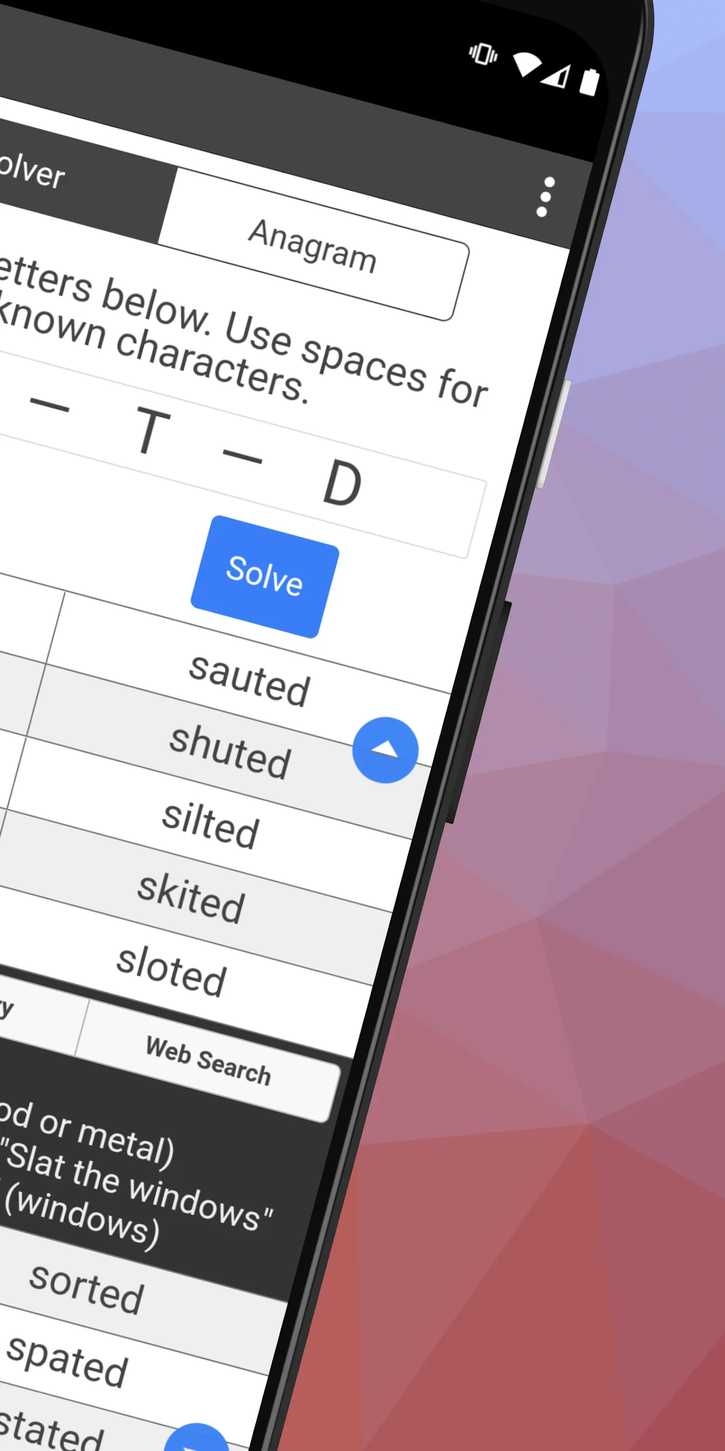 Crossword Solver CS | Indus Appstore | Screenshot