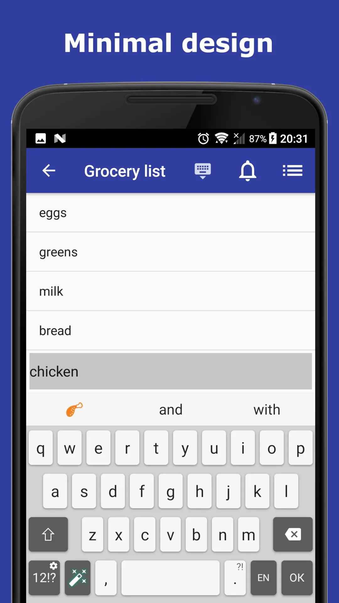 Quick LIST - Shopping & Memos | Indus Appstore | Screenshot