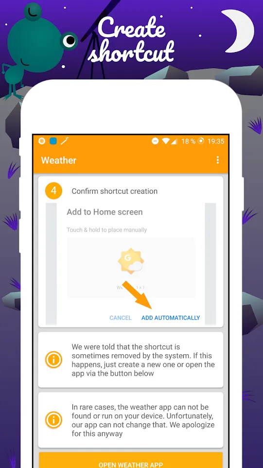 Weather Frog Shortcut | Indus Appstore | Screenshot