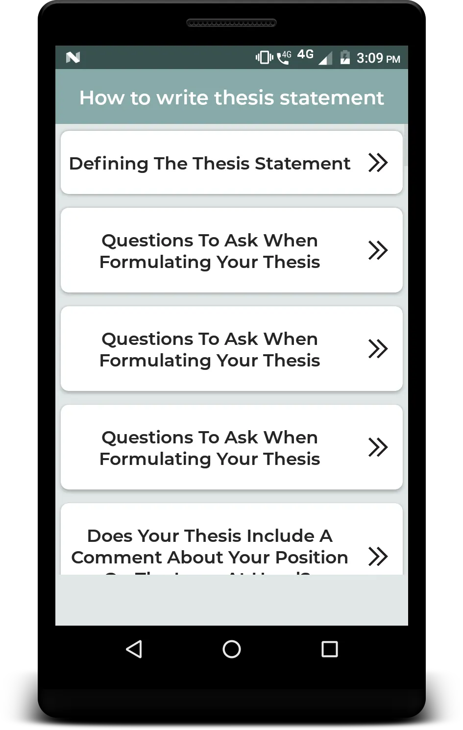 How to write thesis statement | Indus Appstore | Screenshot