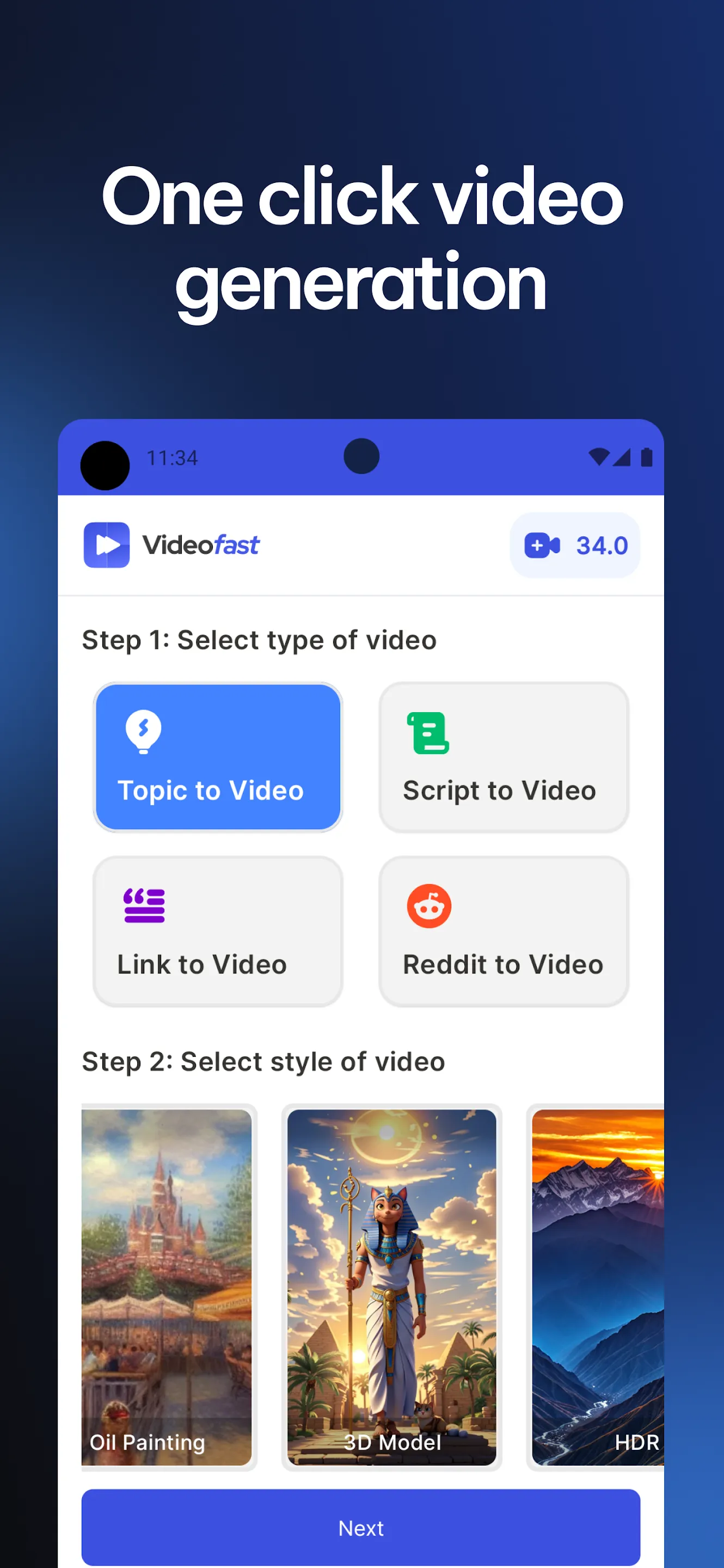 VideoFast - Text to Video AI | Indus Appstore | Screenshot