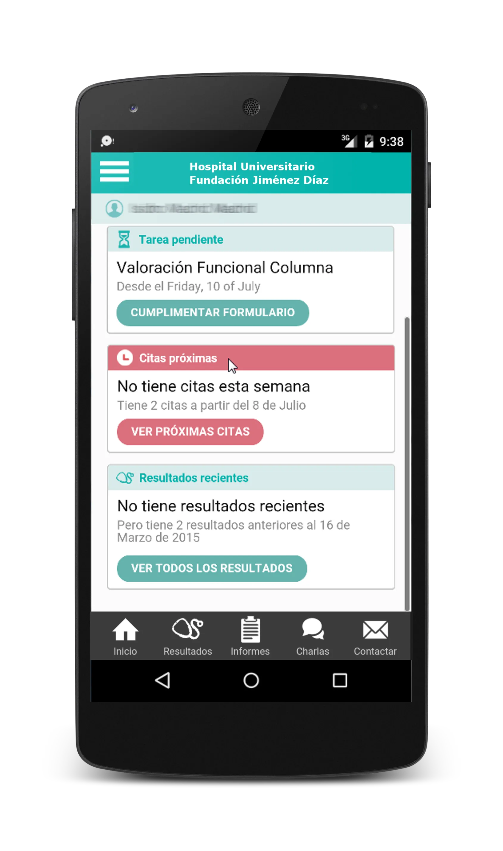 H. U. Fundación Jimenez Díaz | Indus Appstore | Screenshot