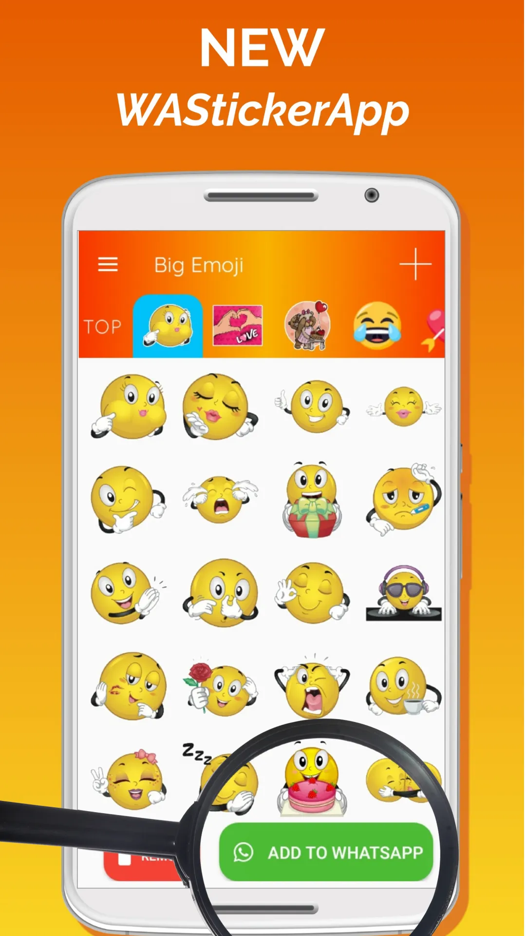 Big Emoji sticker for WhatsApp | Indus Appstore | Screenshot