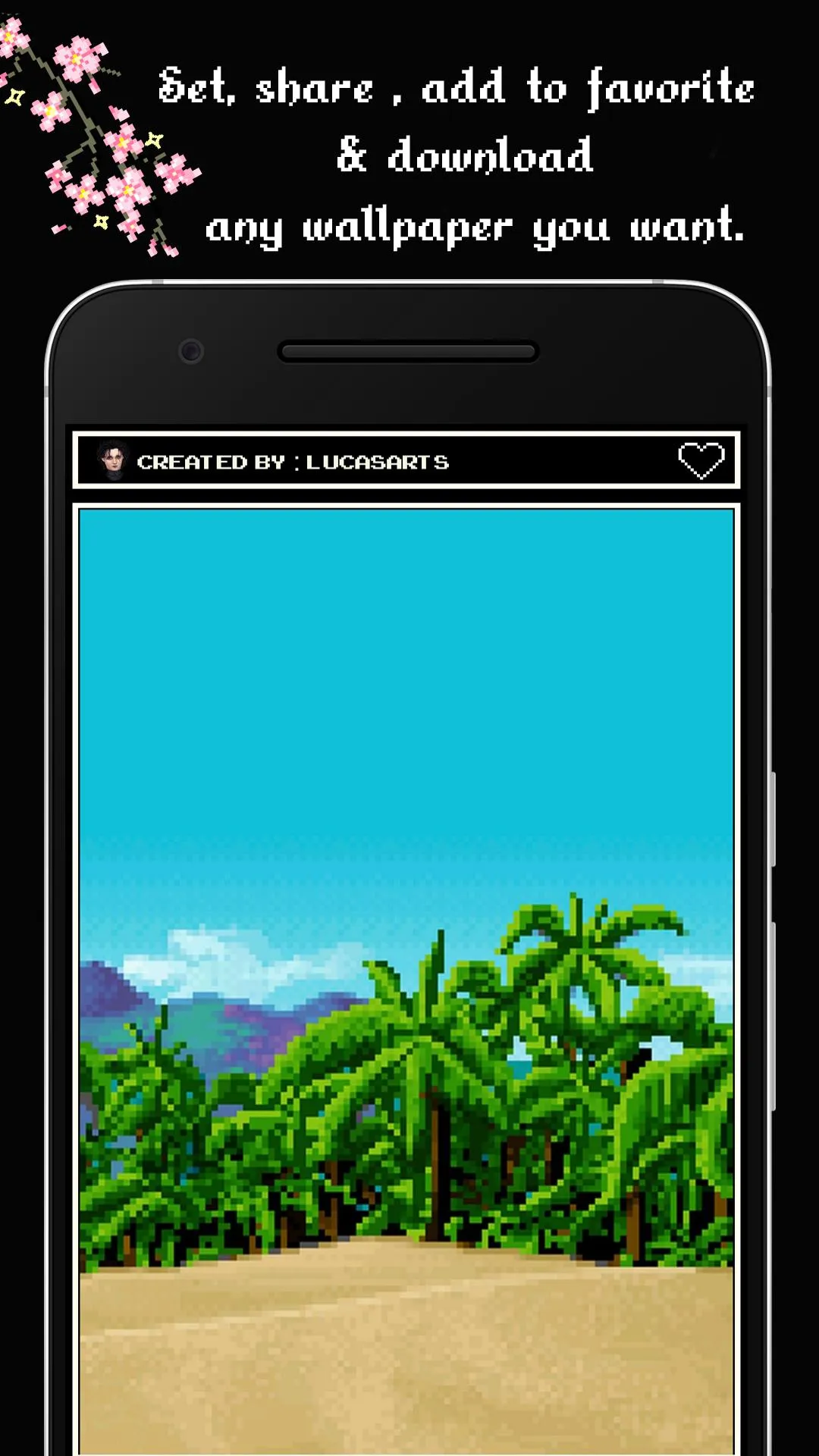 Pixelwave Pixel Art Wallpapers | Indus Appstore | Screenshot