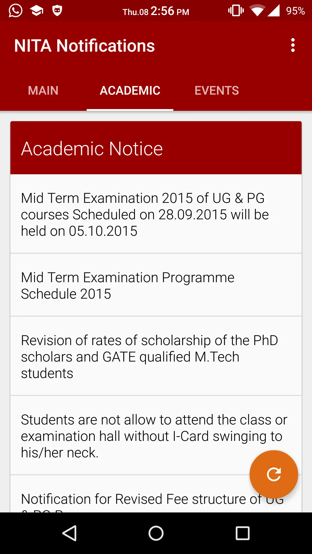 NIT Agartala Notices | Indus Appstore | Screenshot