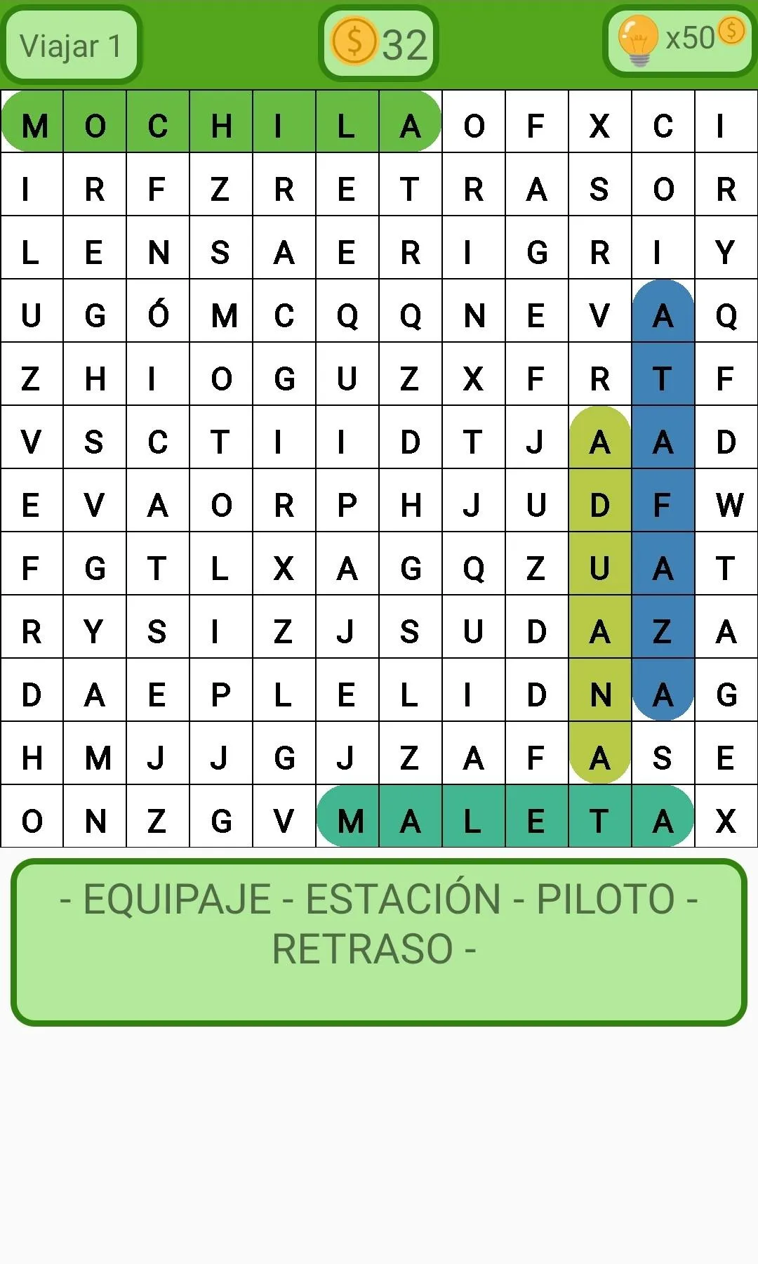 Az Sopa de Letras | Indus Appstore | Screenshot