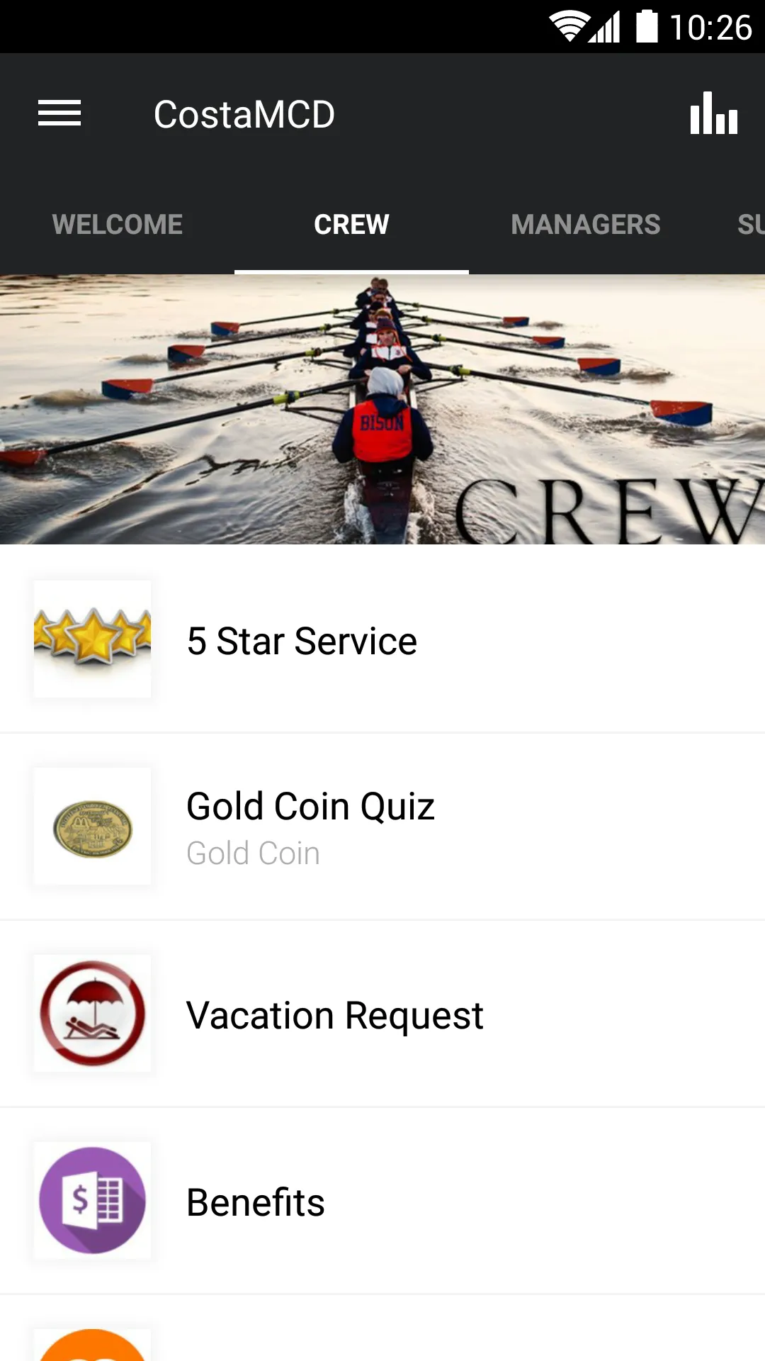 Costa Ent Employee App | Indus Appstore | Screenshot