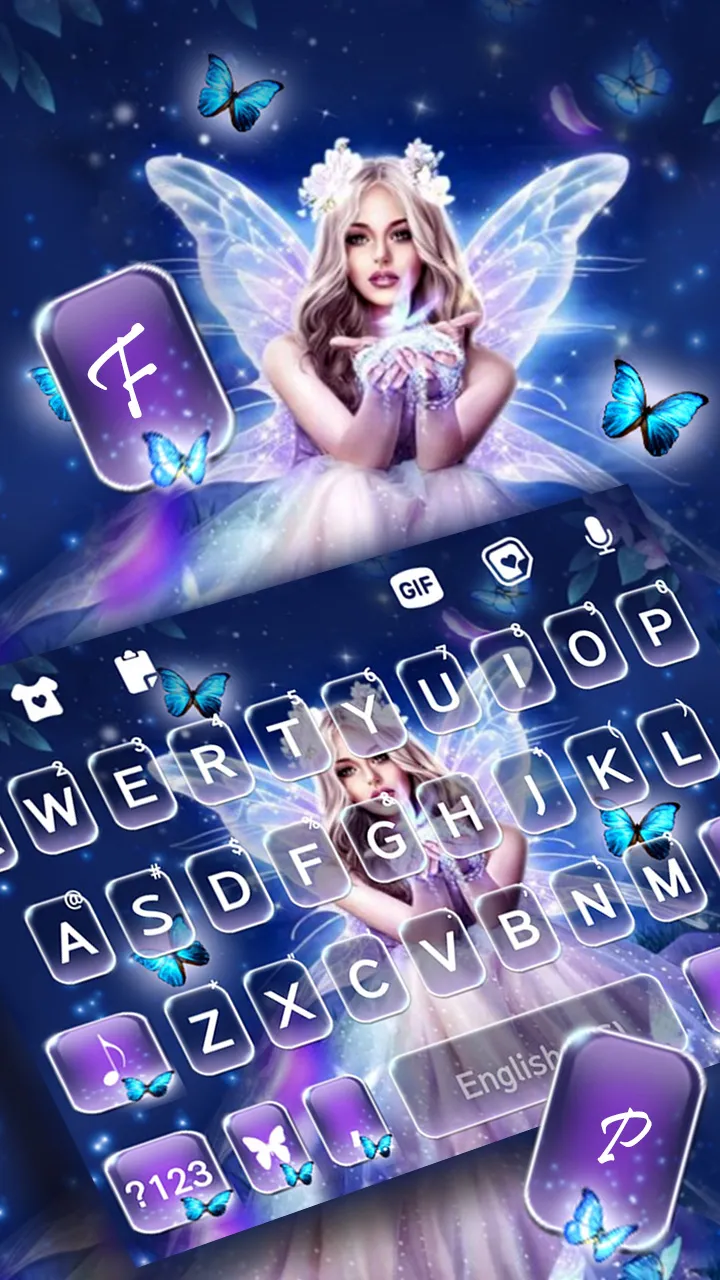 Fairy Princess Keyboard Backgr | Indus Appstore | Screenshot