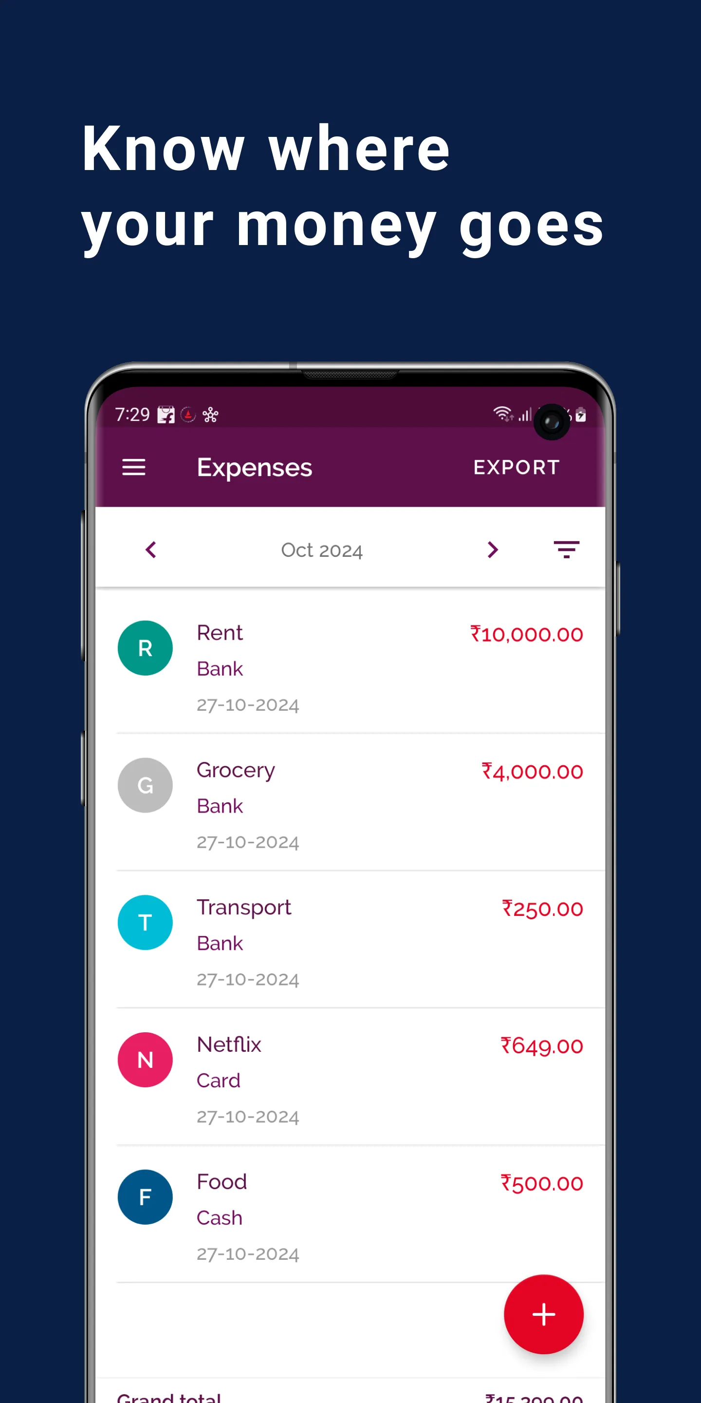 Daily Expense & Budget Manager | Indus Appstore | Screenshot