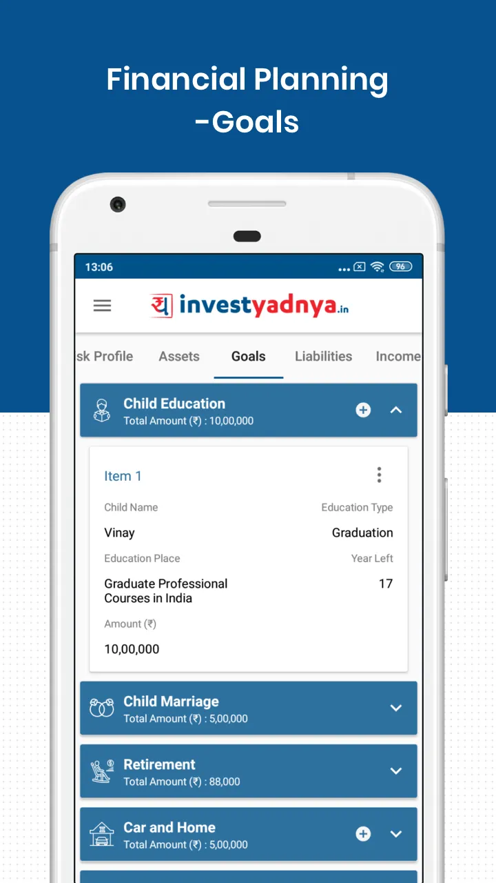 InvestYadnya - Financial Plan, | Indus Appstore | Screenshot