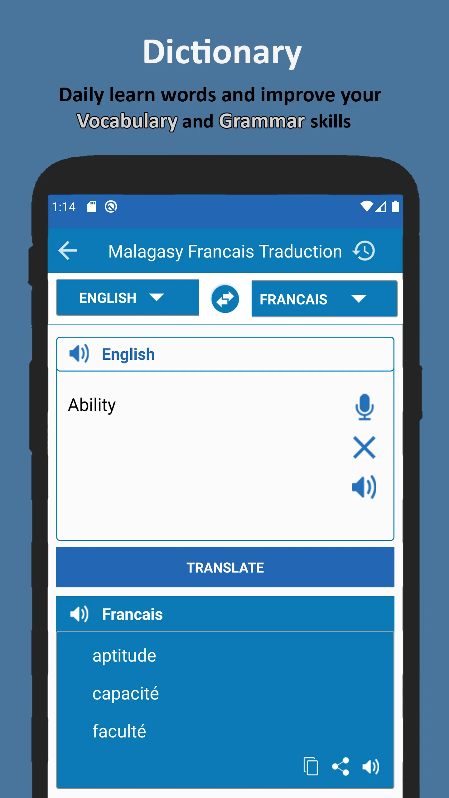 Traducteur Malagasy Francais | Indus Appstore | Screenshot