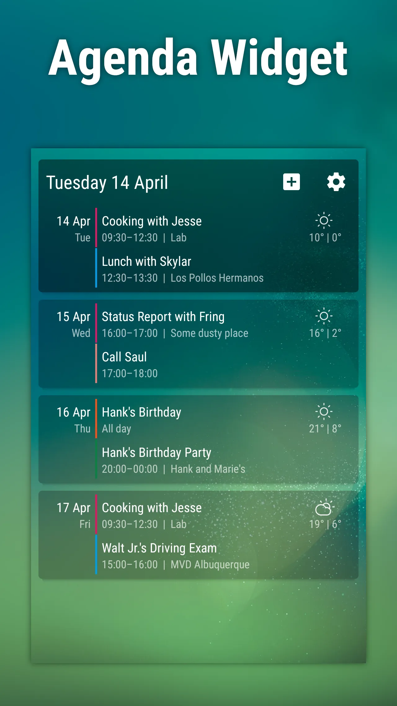 Event Flow Calendar Widget | Indus Appstore | Screenshot