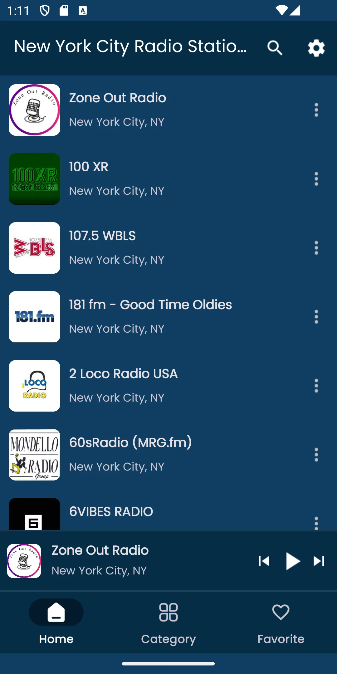 Radios from New York City | Indus Appstore | Screenshot