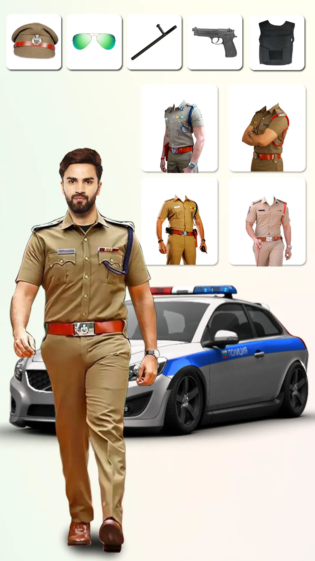 Men Police Suit Photo Editor | Indus Appstore | Screenshot