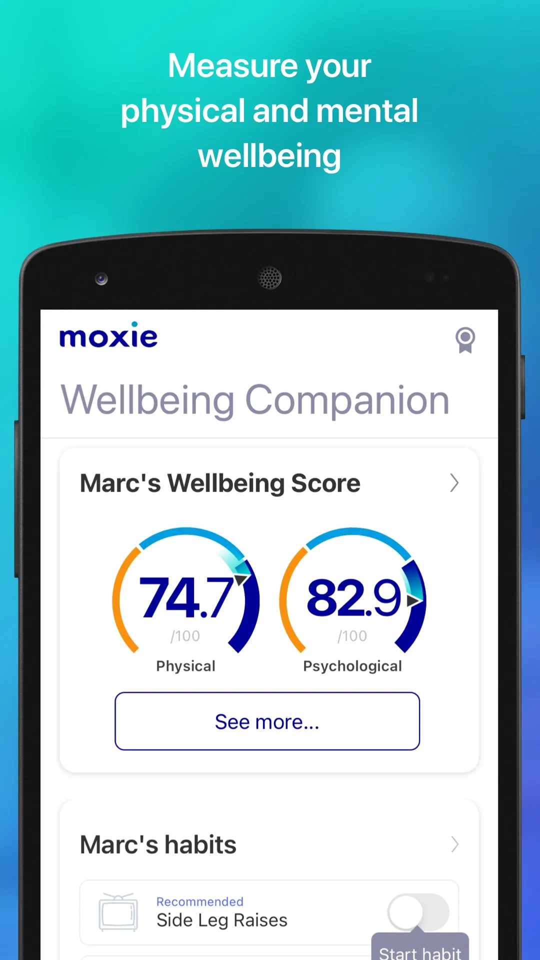 Moxie - Wellbeing Companion | Indus Appstore | Screenshot