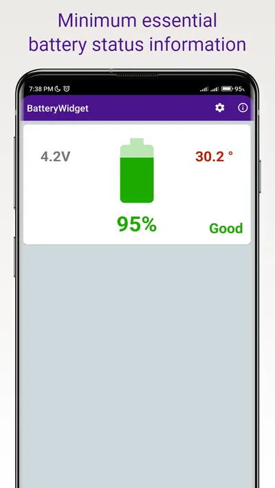 Simple Big Battery Widget | Indus Appstore | Screenshot