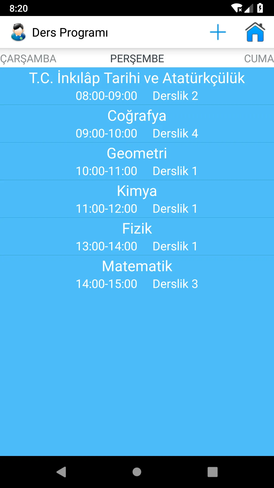 Planlı Öğrenci: Ders Programı | Indus Appstore | Screenshot