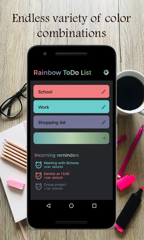 Rainbow TO-DO List & Tasks | Indus Appstore | Screenshot