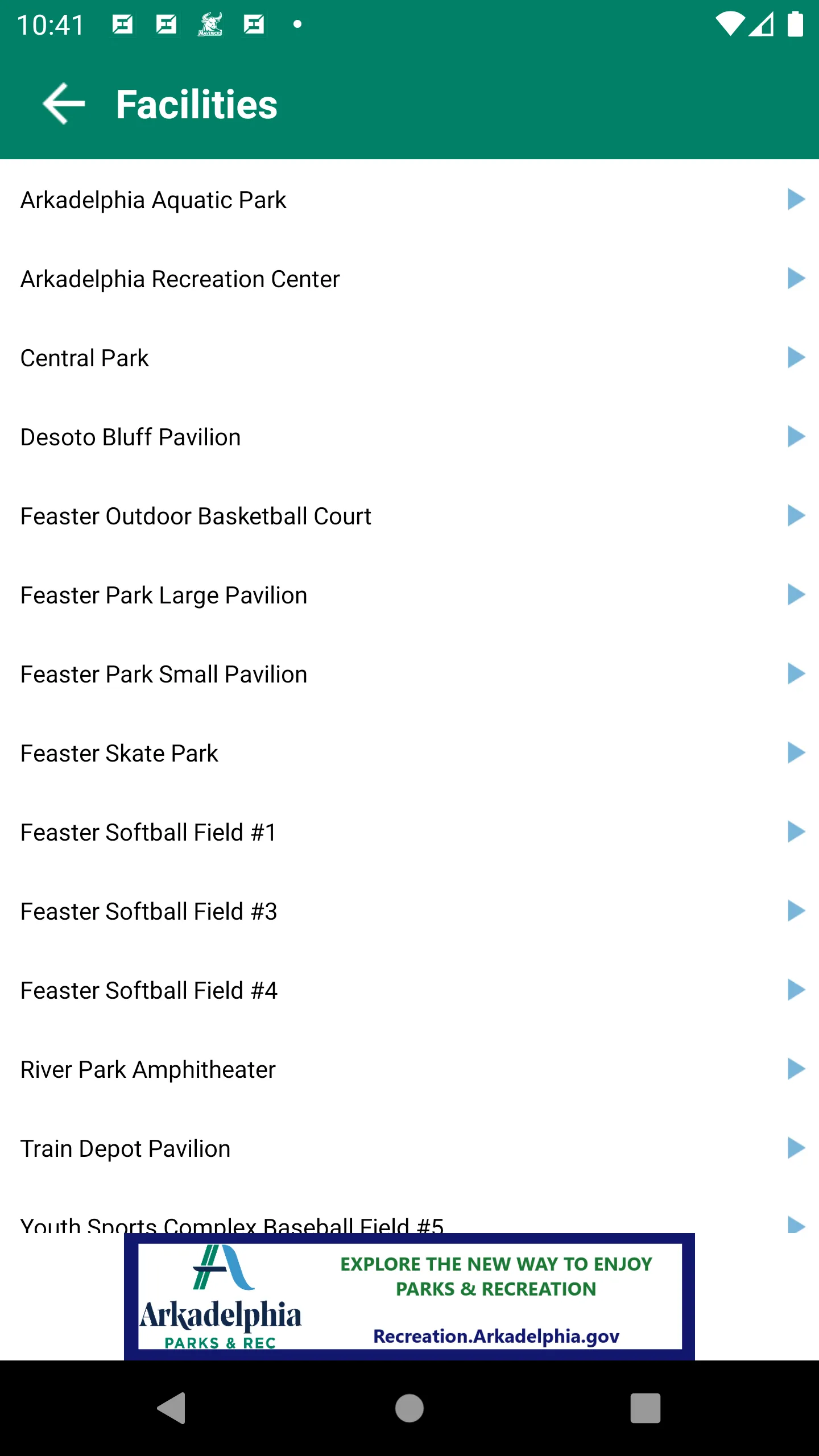 Arkadelphia Parks & Recreation | Indus Appstore | Screenshot