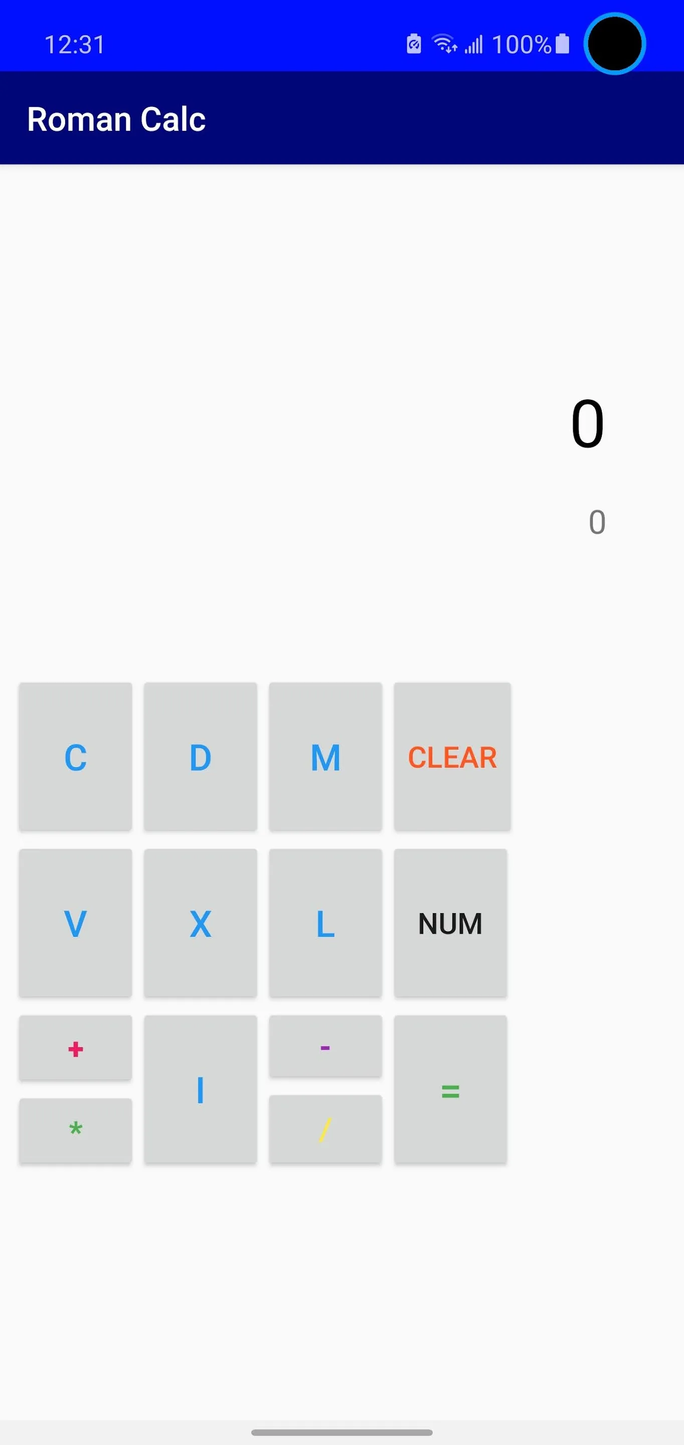 Roman Numeral Calculator | Indus Appstore | Screenshot