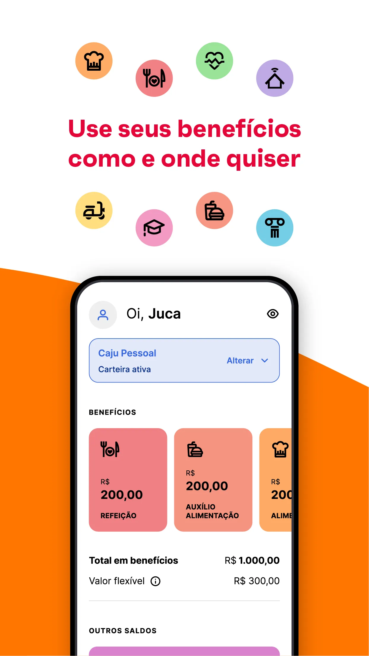 Caju - Benefícios por inteiro | Indus Appstore | Screenshot