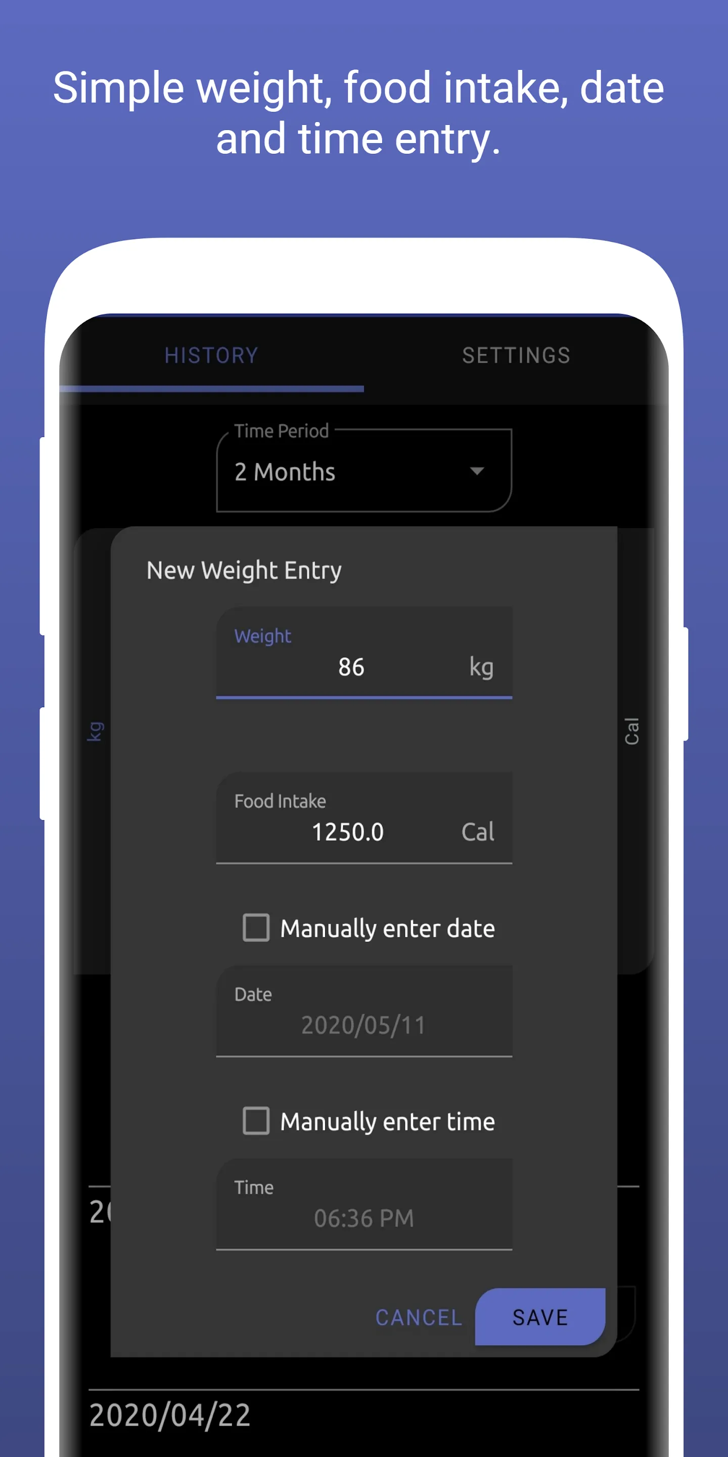 MyWeigh: Track Weight & Intake | Indus Appstore | Screenshot