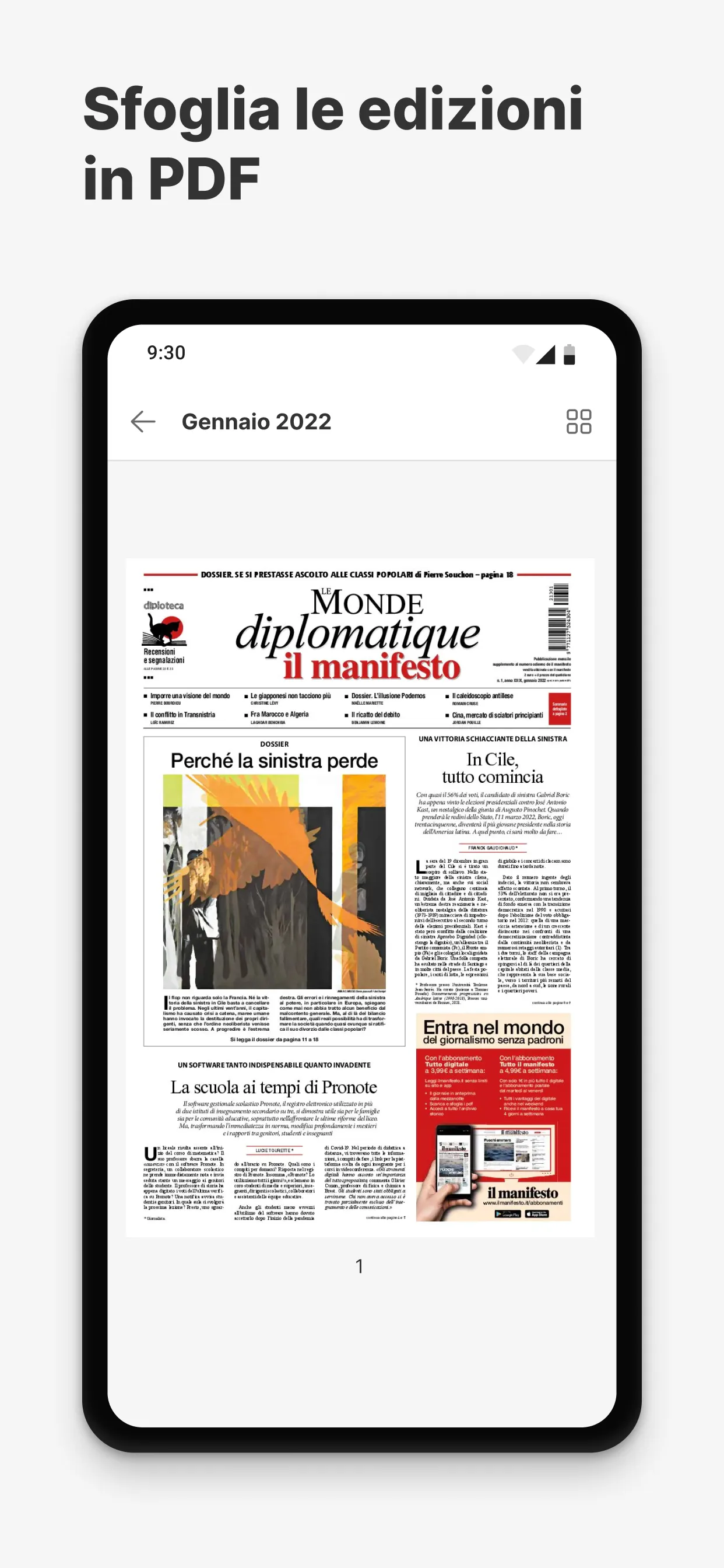 Le Monde diplomatique Italia | Indus Appstore | Screenshot