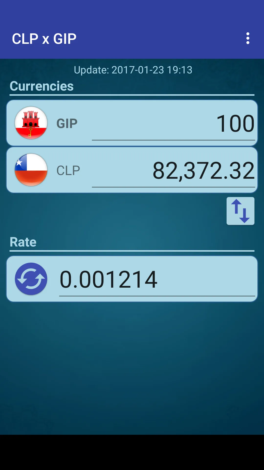 Chile Peso x Gibraltar Pound | Indus Appstore | Screenshot