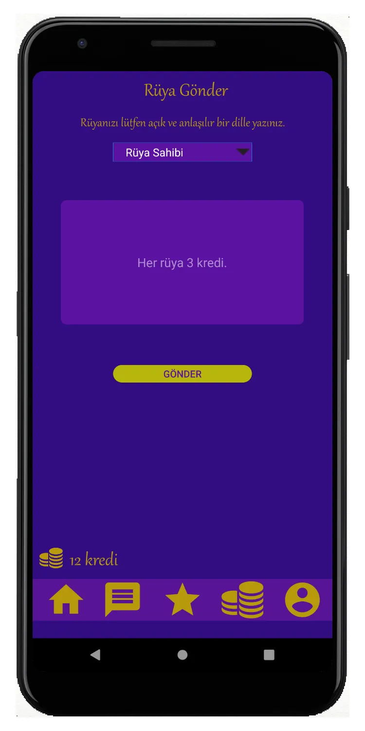 Rüyada - Kişiye özel rüya yoru | Indus Appstore | Screenshot