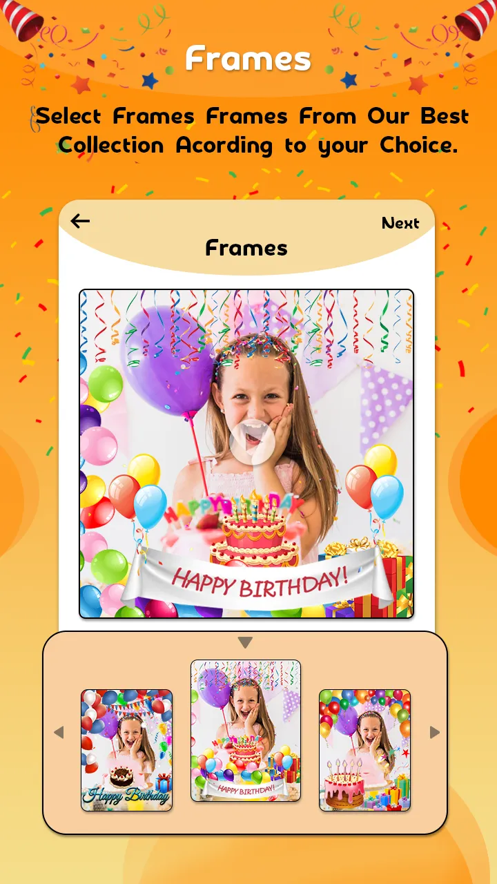 Birthday Video Maker 2022 | Indus Appstore | Screenshot