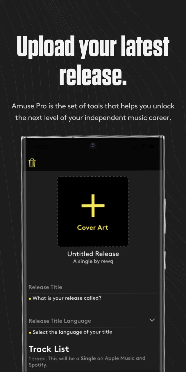 Amuse Music Distribution | Indus Appstore | Screenshot