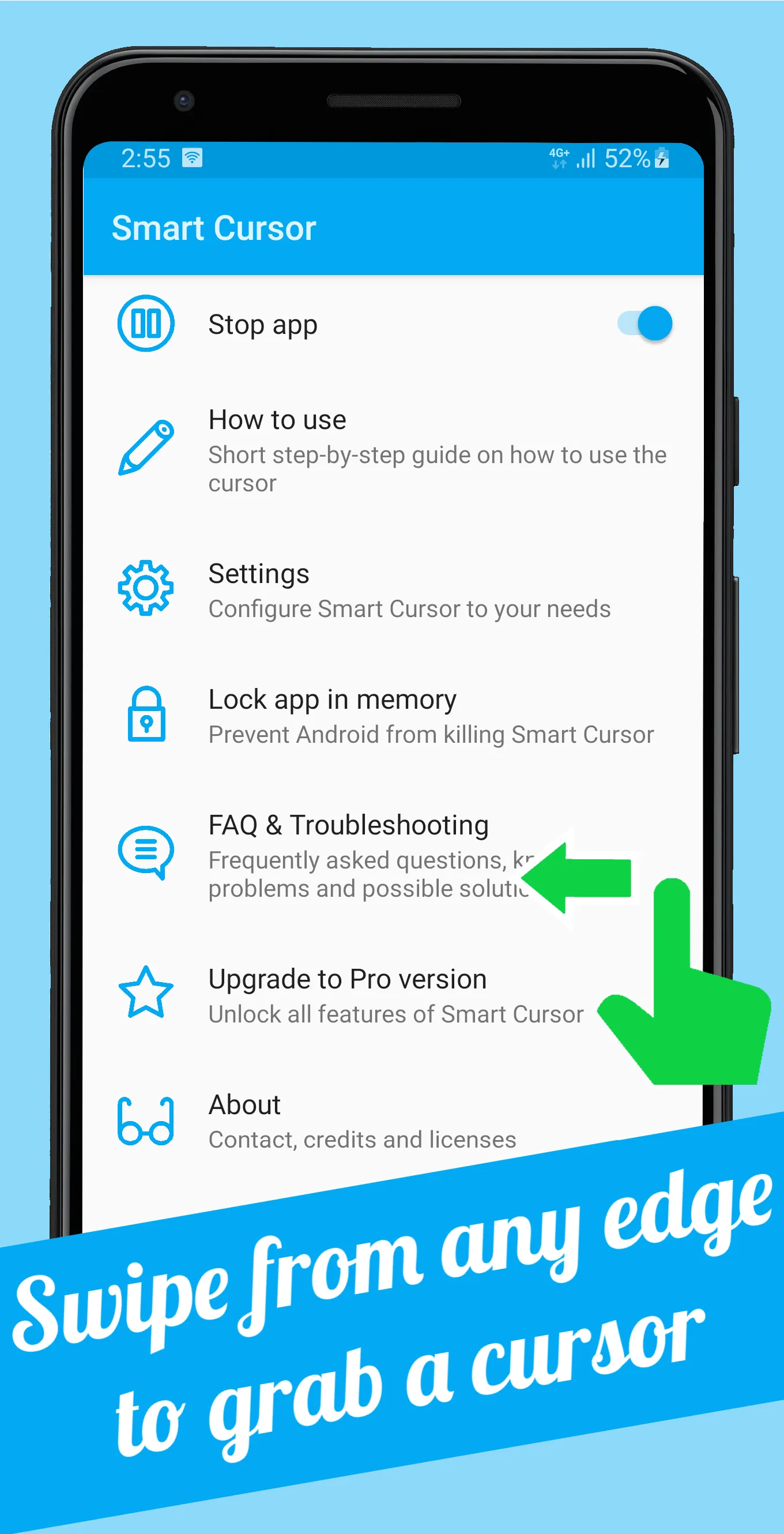 Smart Cursor: One-handed mode | Indus Appstore | Screenshot