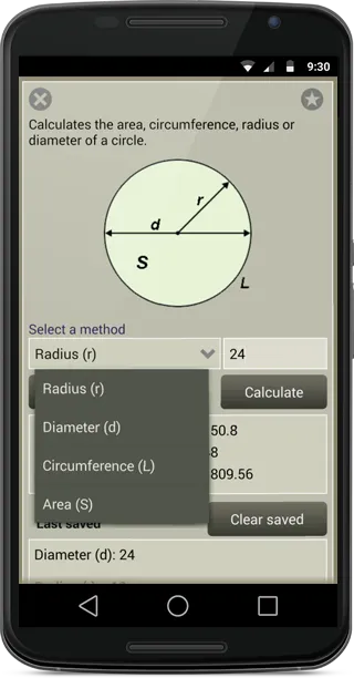 Fast Circle Calculator | Indus Appstore | Screenshot