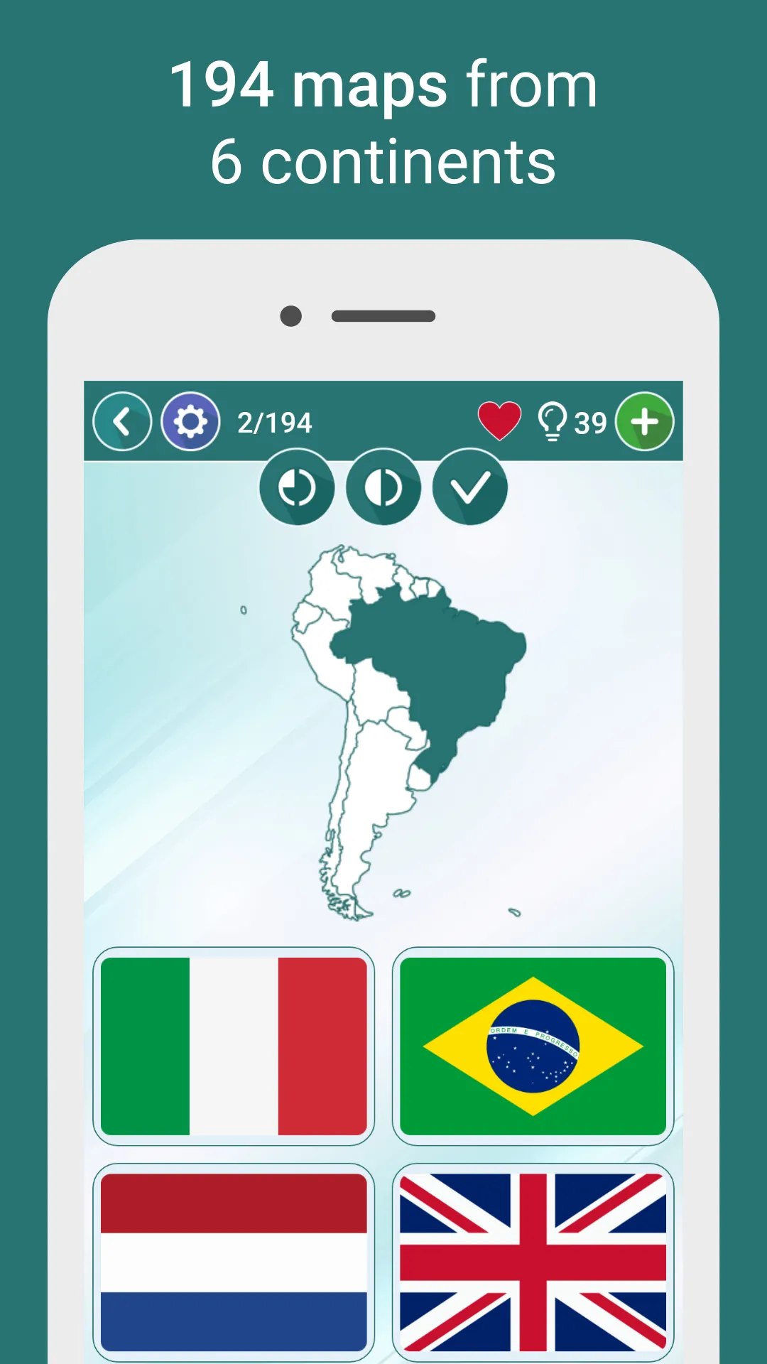 Geography Quiz - World Flags | Indus Appstore | Screenshot