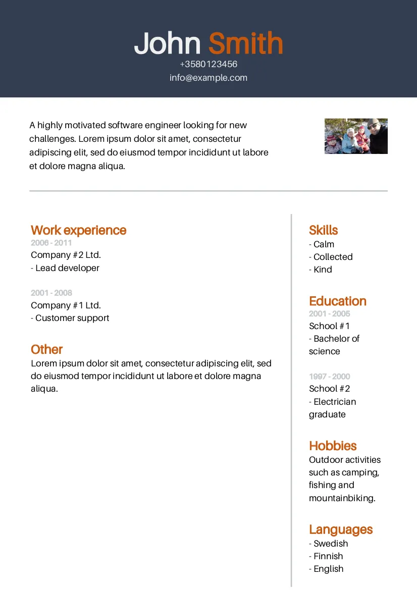 Curriculum Vitae | Indus Appstore | Screenshot