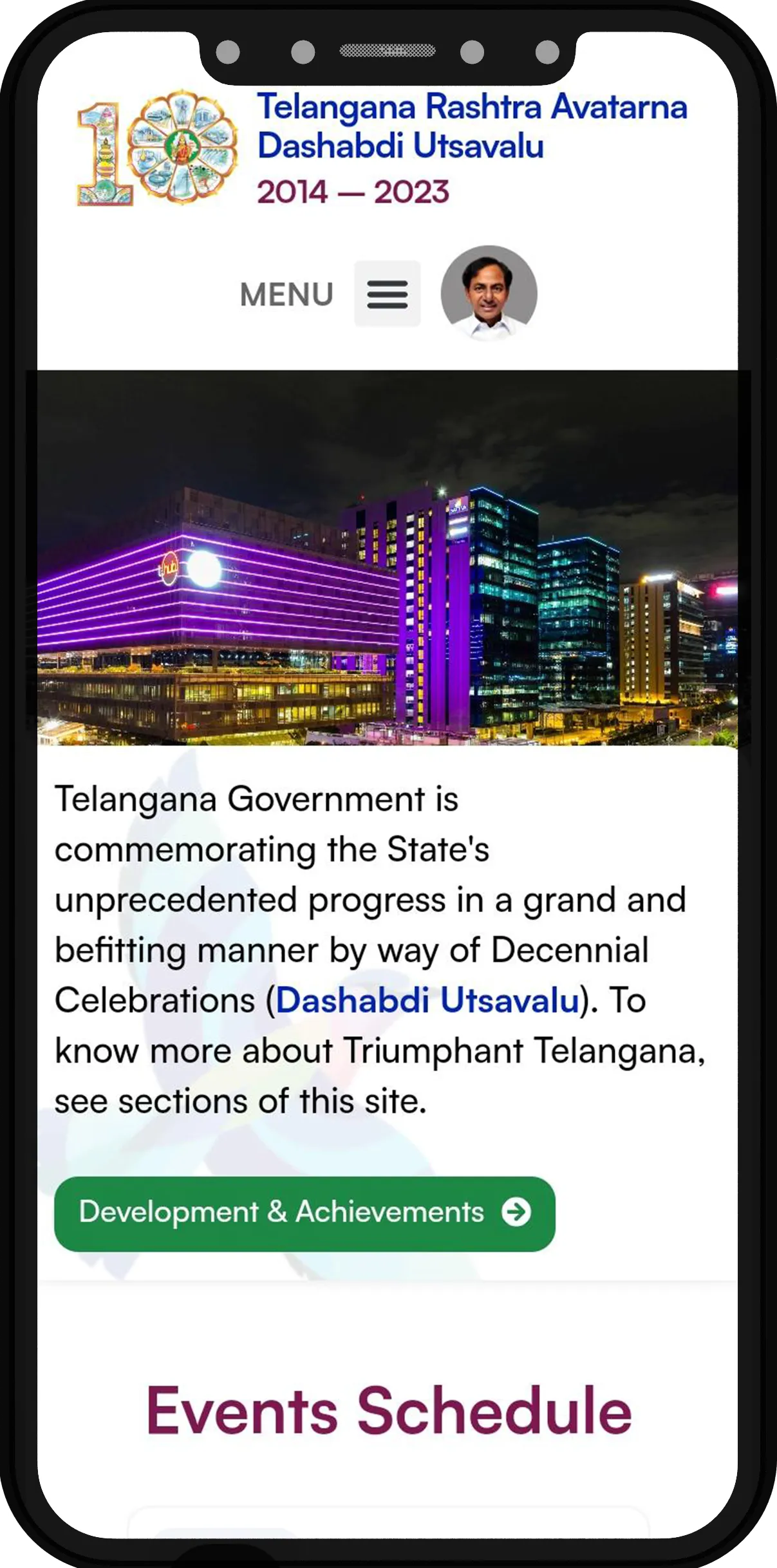 Telangana Dashabdi Utsavalu | Indus Appstore | Screenshot