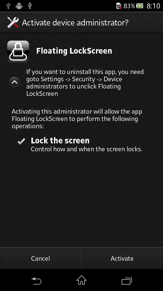 Floating LockScreen | Indus Appstore | Screenshot