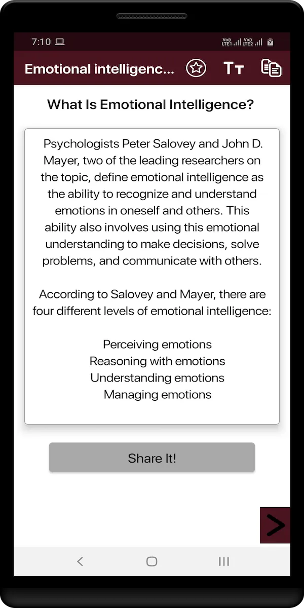 Emotional intelligence at work | Indus Appstore | Screenshot