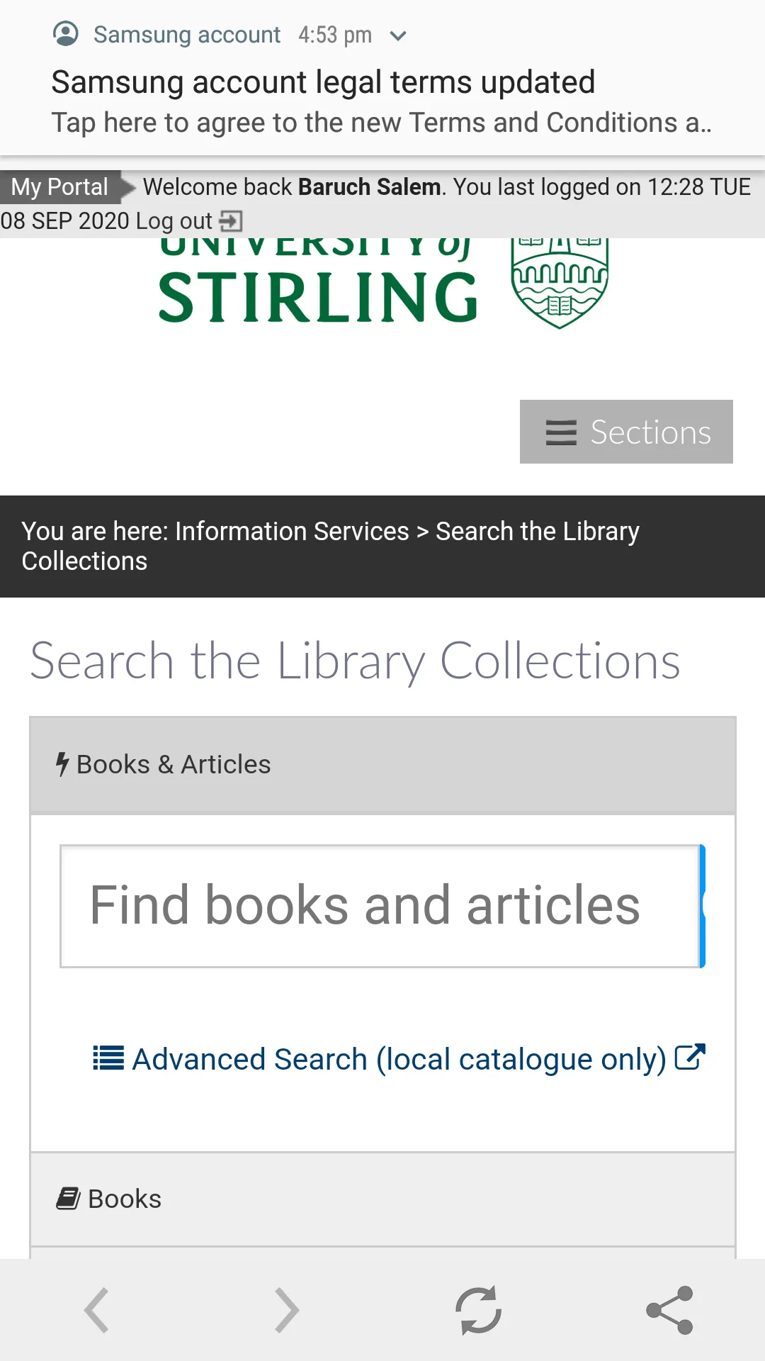 University of Stirling | Indus Appstore | Screenshot