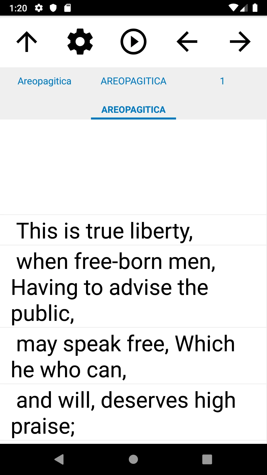 Book, Areopagitica | Indus Appstore | Screenshot