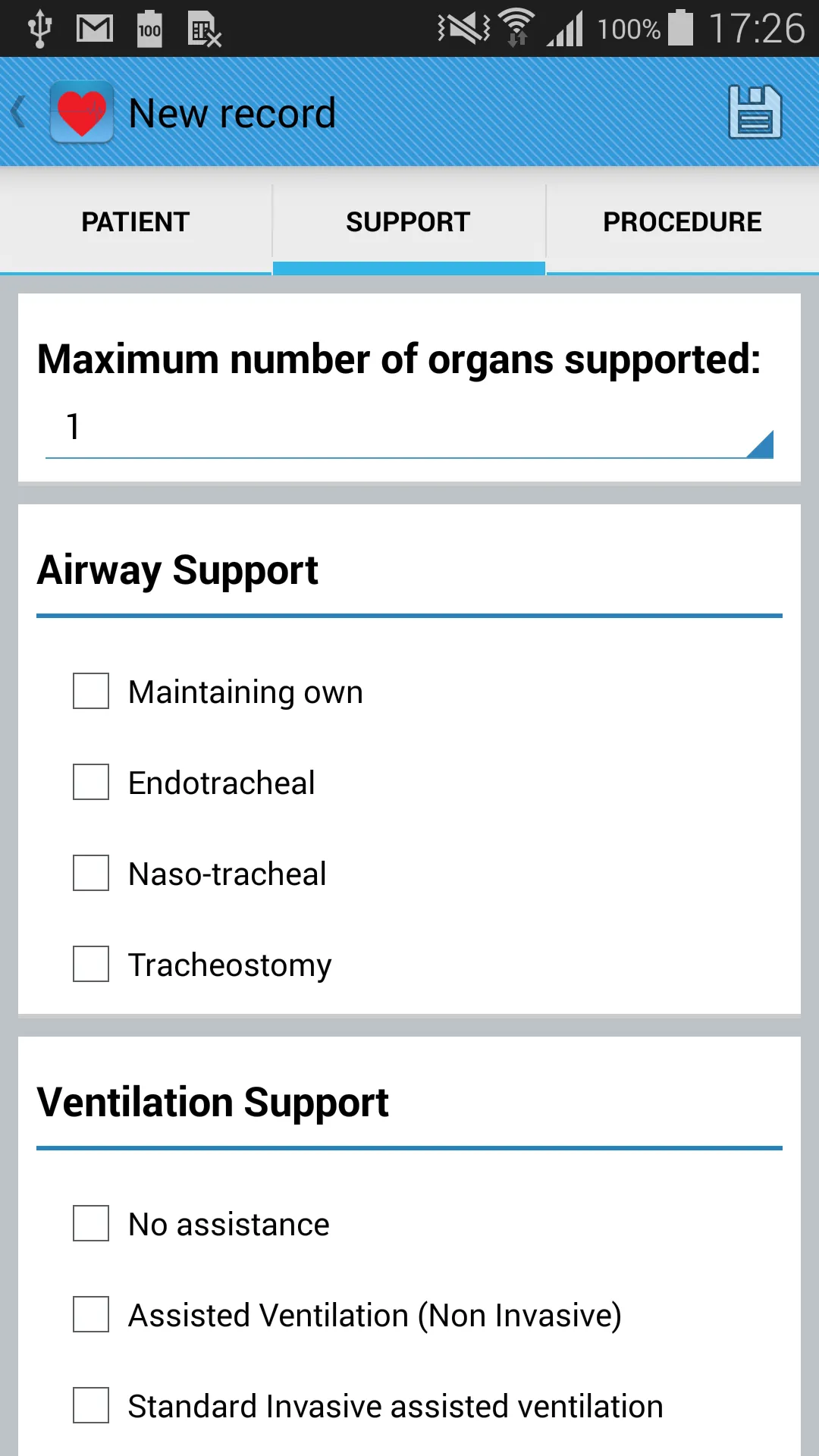 Intensive Care Logbook-lite | Indus Appstore | Screenshot